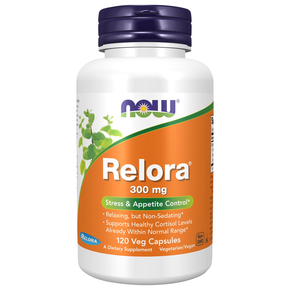 slide 1 of 4, NOW Relora™ 300 mg - 120 Veg Capsules, 120 ct