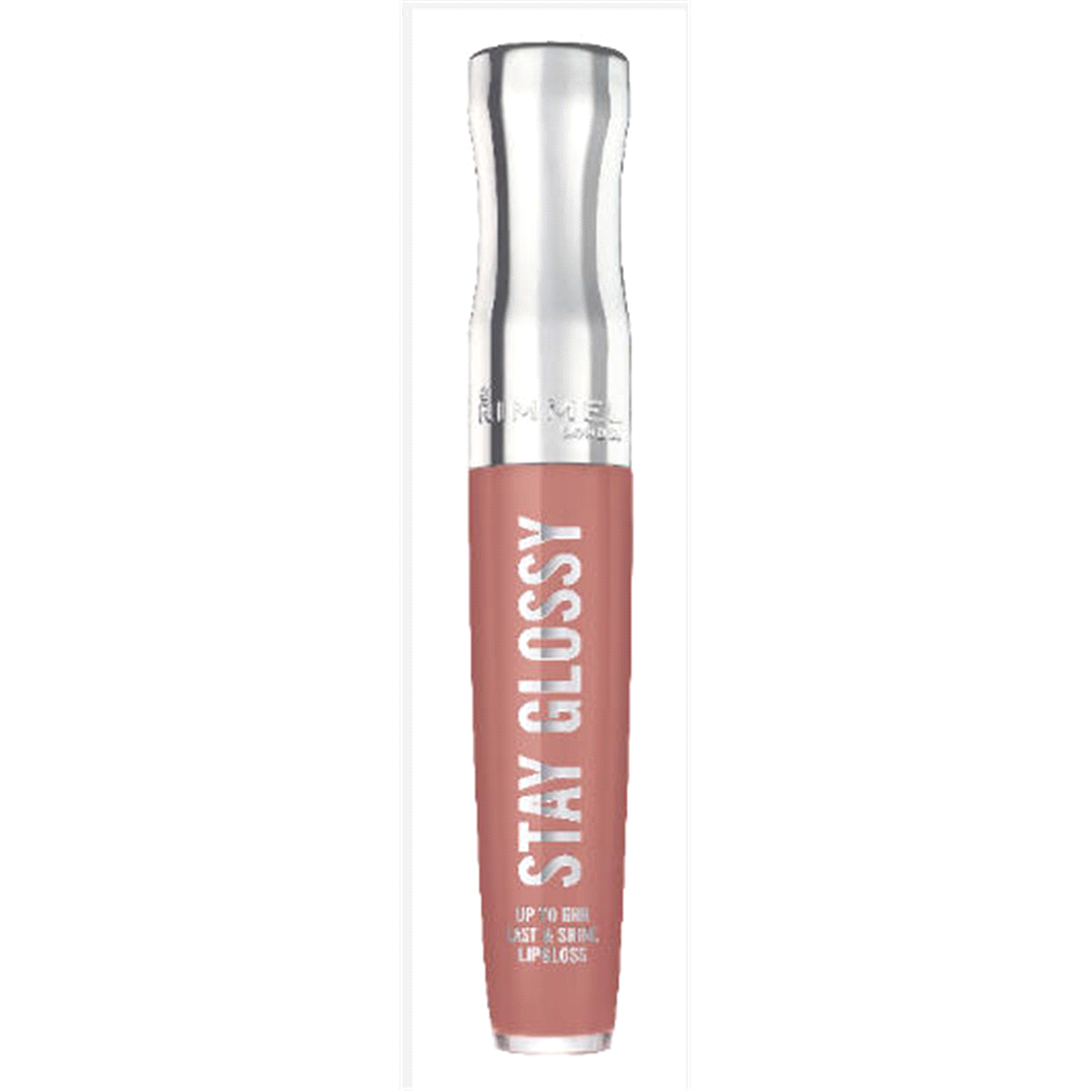 slide 1 of 1, Rimmel Stay Glossy Lip Bare Minimum, 0.18 oz