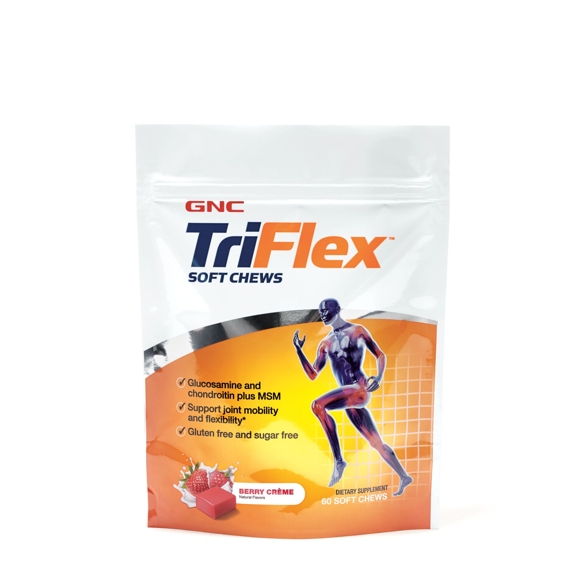 slide 1 of 1, GNC TriFlex Soft Chews - Berry Creme, 60 ct