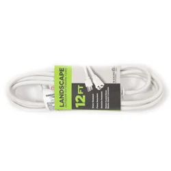 Meijer Landscape Outdoor Extension Cord, Ec883612 White, 12 Ft