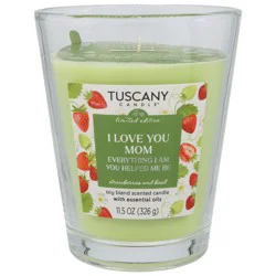 Tuscany I Love You Mom Candle