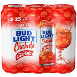 Bud Light Original Chelada Beer 3 ea