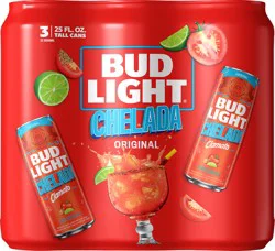 Bud Light Original Chelada Beer 3 ea