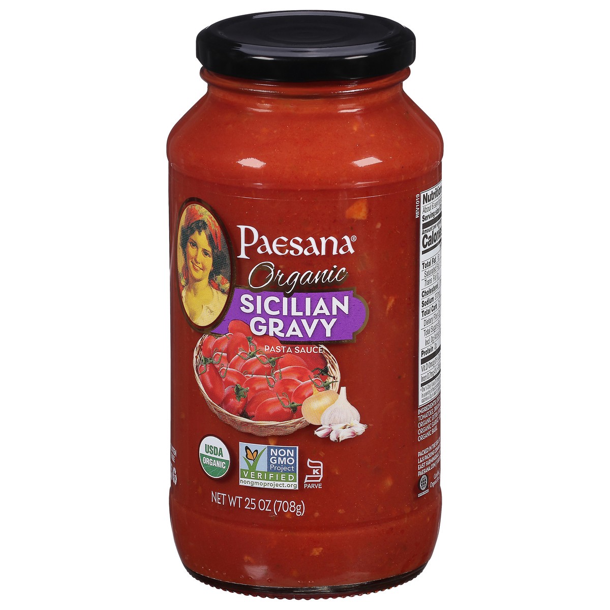 slide 3 of 9, Paesana Organic Sicilian Gravy Pasta Sauce 25 oz, 25 oz