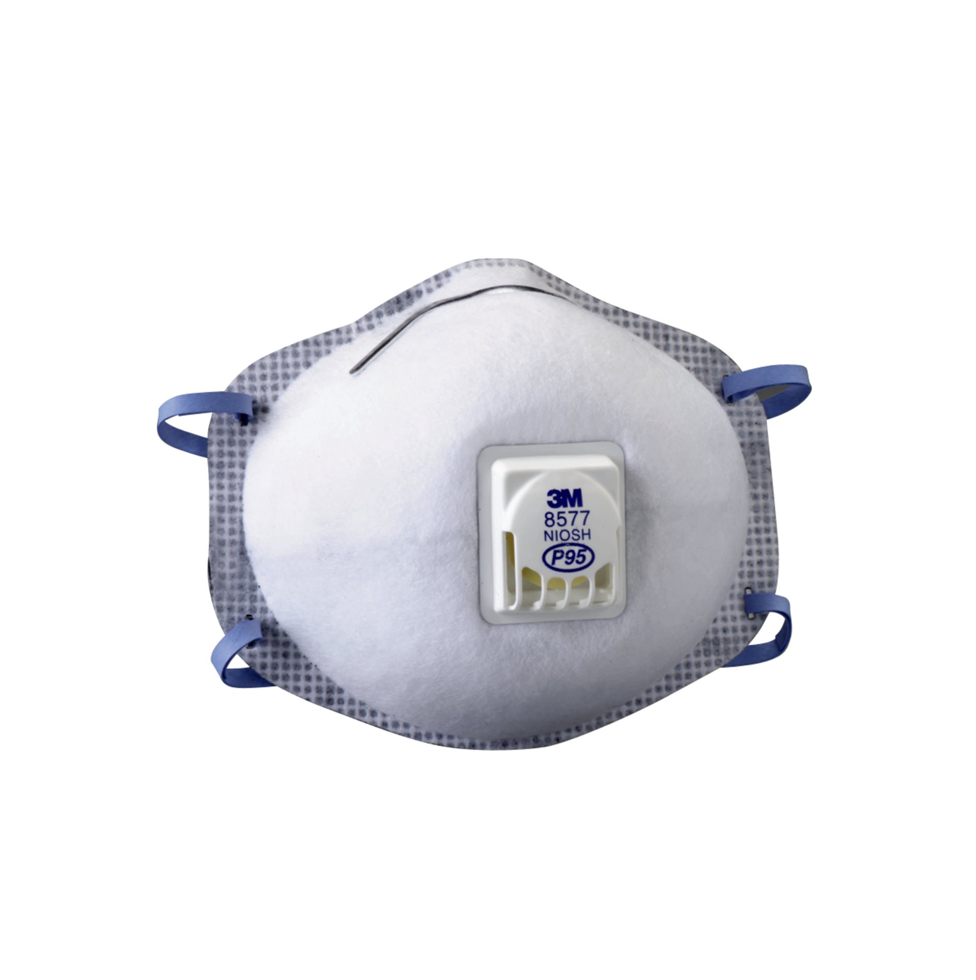slide 4 of 6, 3M White P95 Multi-Purpose Valved Respirator 2 -Pack, 1 ct