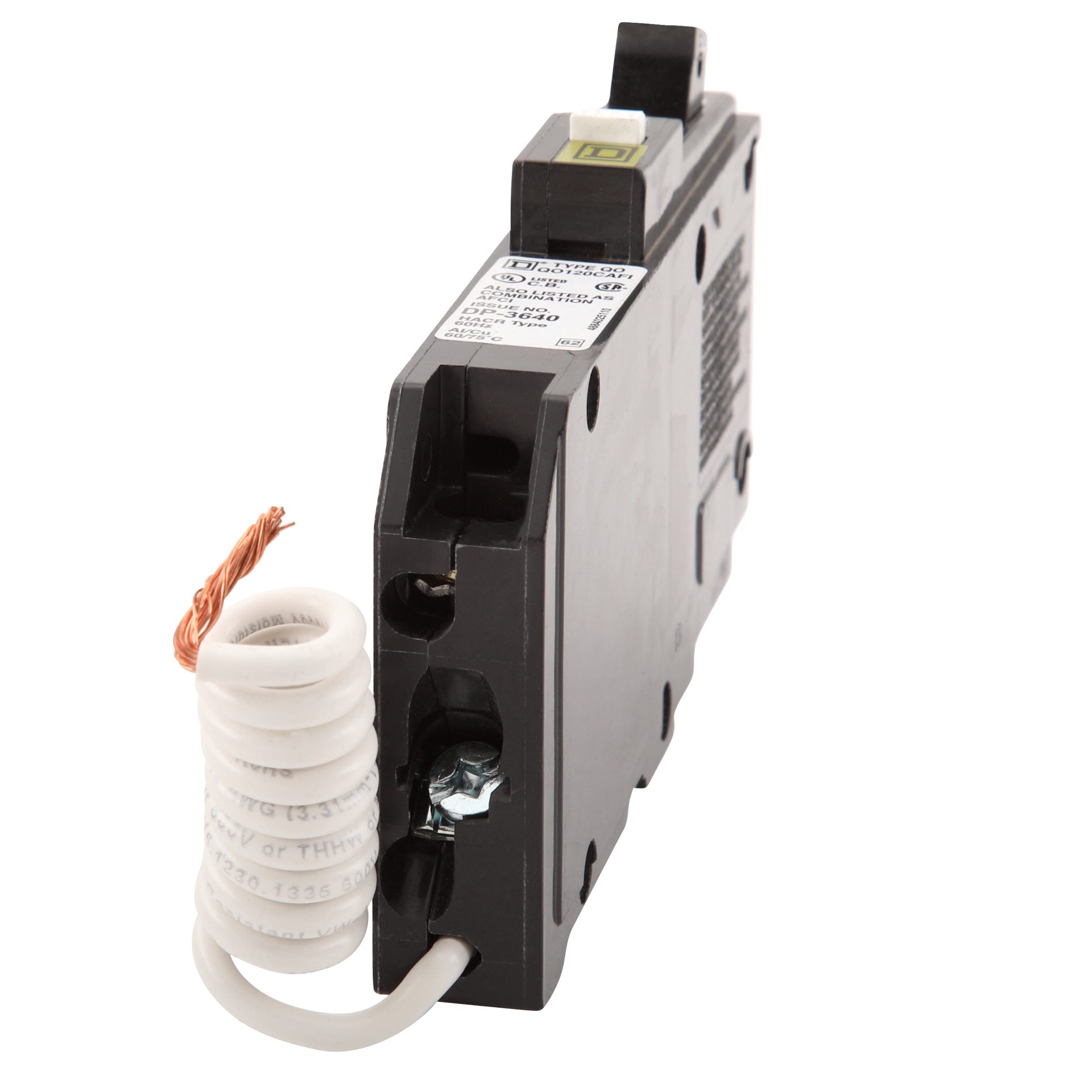 slide 4 of 5, Square D QO 20-amp 1 -Pole Combination arc fault Circuit Breaker, 1 ct