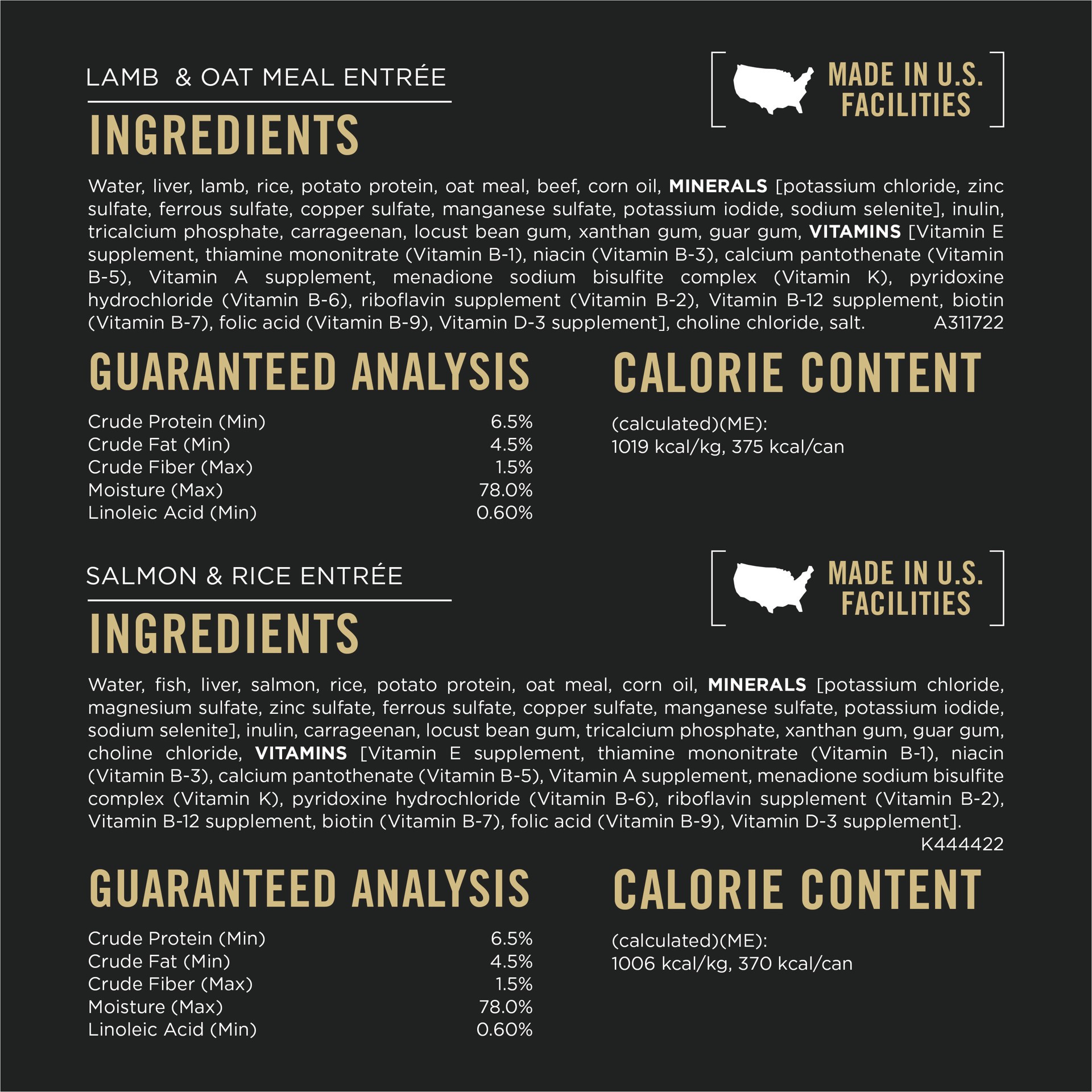 slide 6 of 7, Purina Pro Plan Sensitive Skin and Stomach, Salmon and Rice and Lamb and Oat Meal Wet Dog Food Variety Pack, 13 oz., Count of 12, 9.75 lb