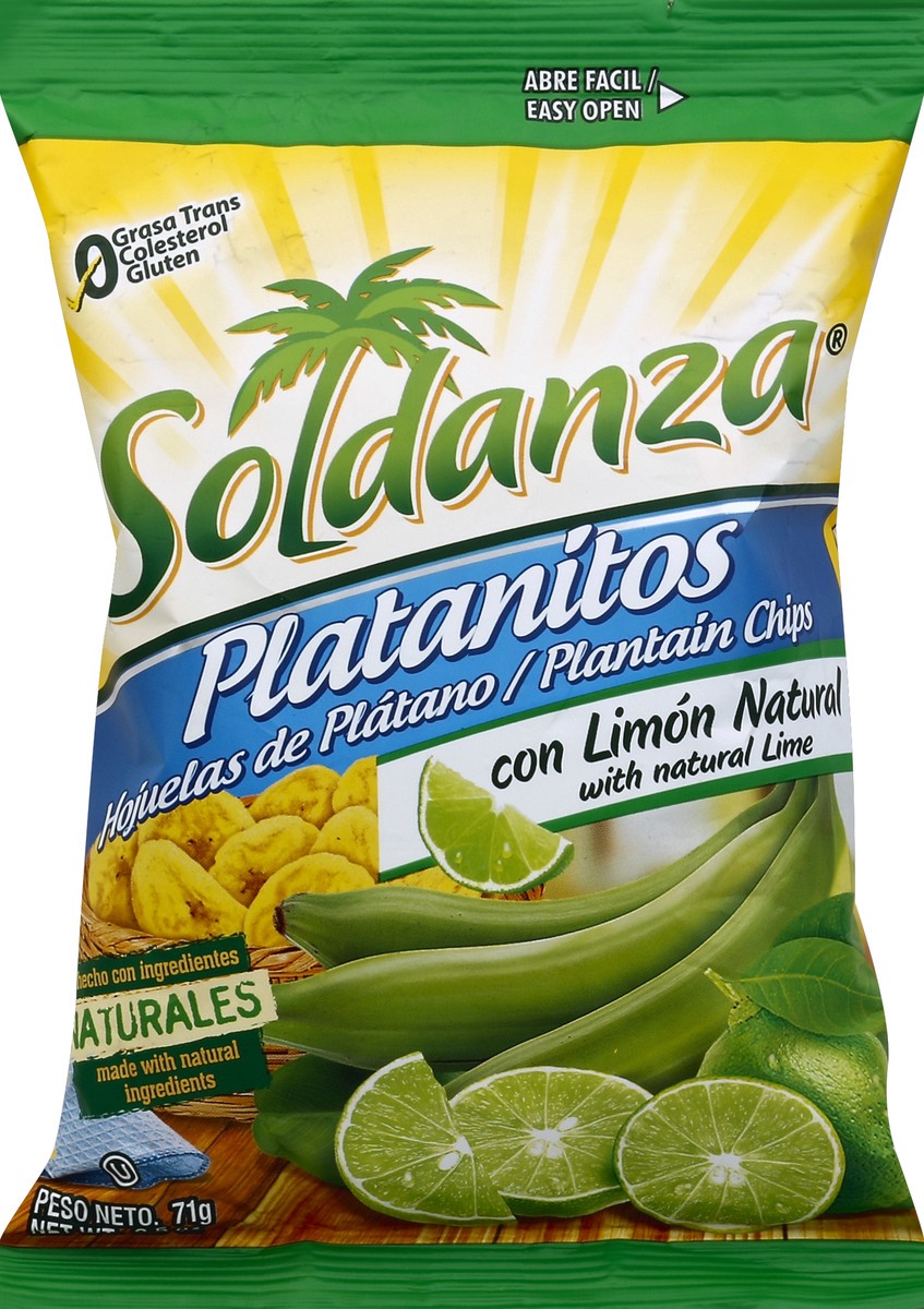 slide 5 of 5, Iberia Soldanza Platanitos Chips with Lime, 2.5 oz