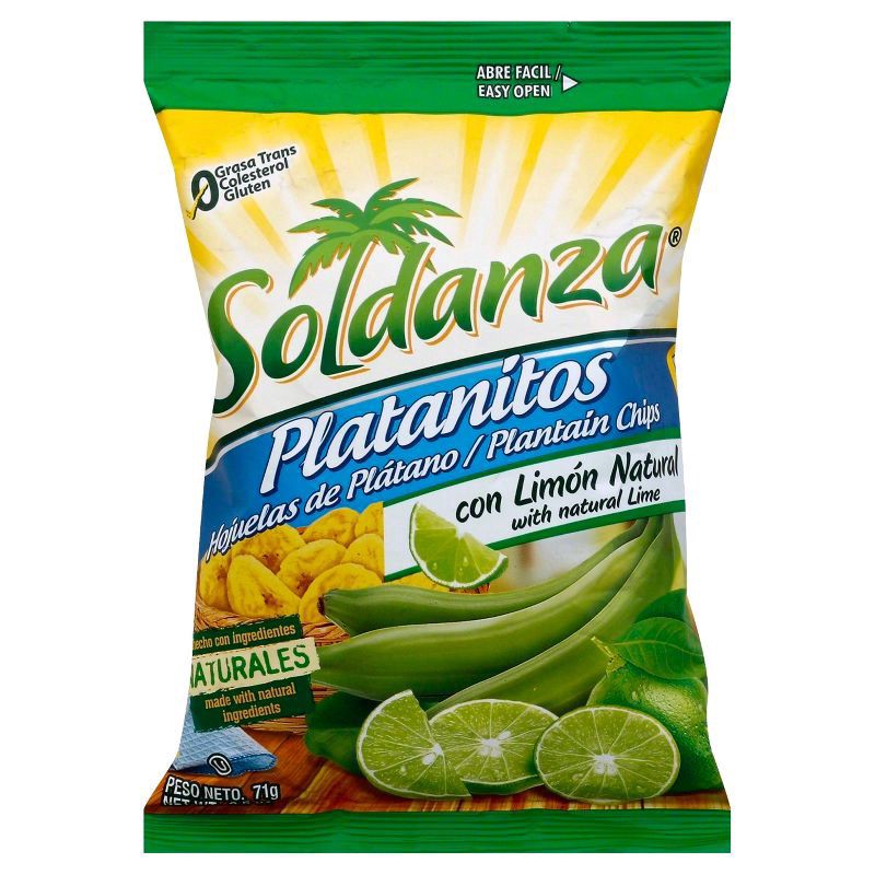 slide 1 of 5, Iberia Soldanza Platanitos Chips with Lime, 2.5 oz