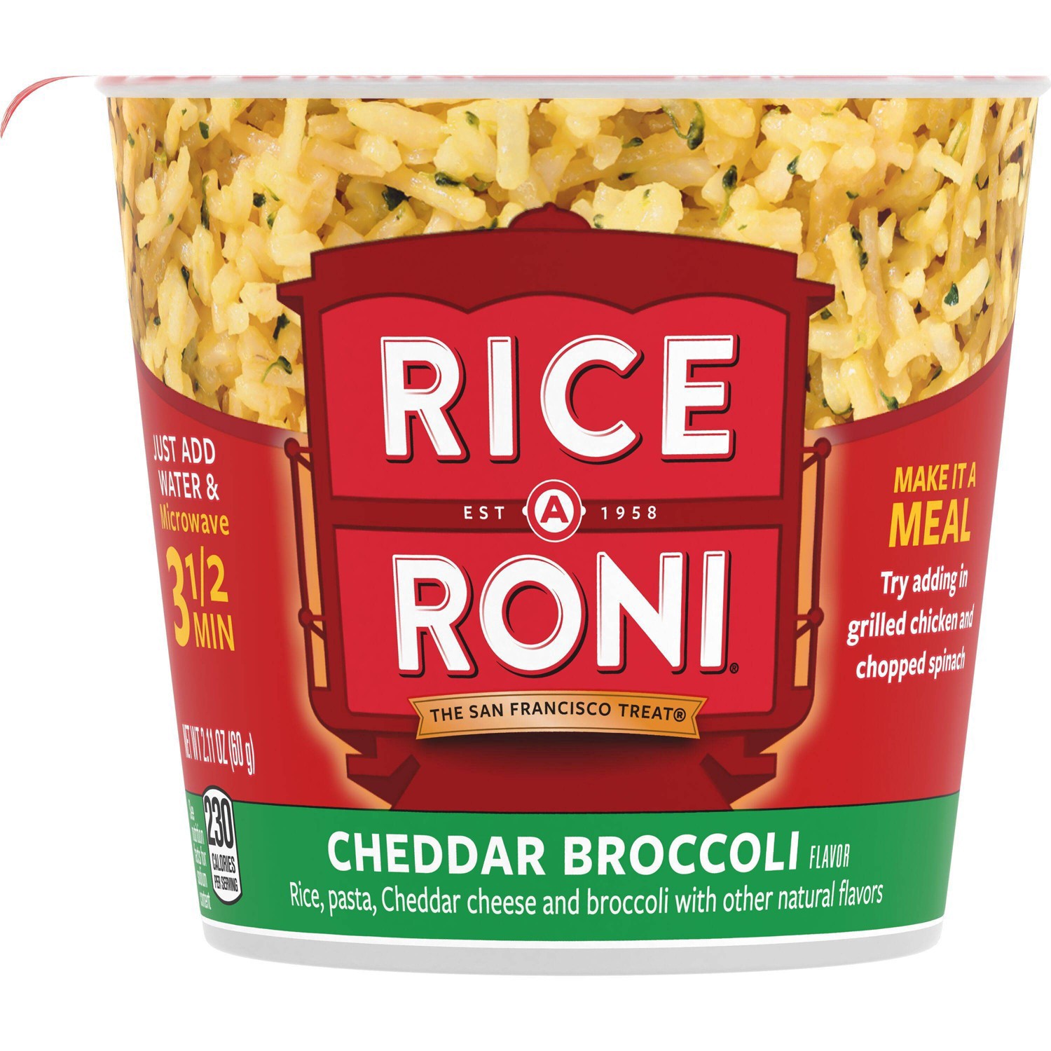 slide 10 of 10, Rice-A-Roni Rice, Cheddar Broccoli Flavor, Value Pack, 4 ct; 2.11 oz