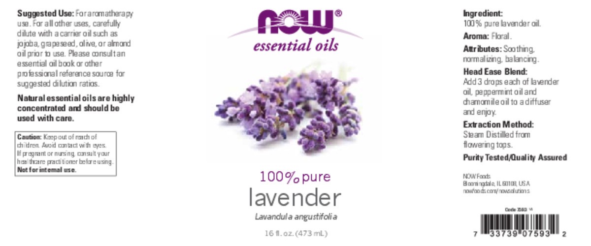 slide 3 of 7, NOW Lavender Oil - 16 fl. oz., 16 fl oz