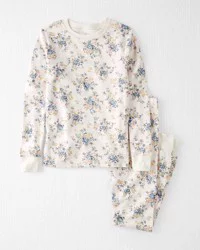 Littleplanet Organic Cotton Pajamas Set Vintage Floral - Size 8