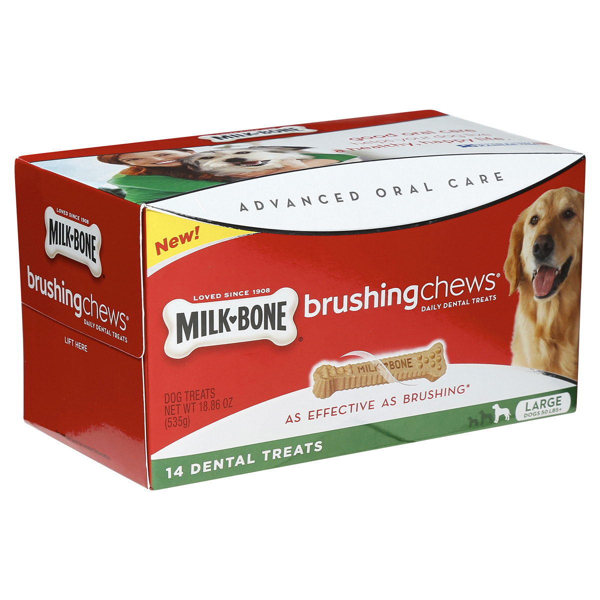 slide 3 of 8, Milk-Bone Brushing Chews Large, 18.8 oz