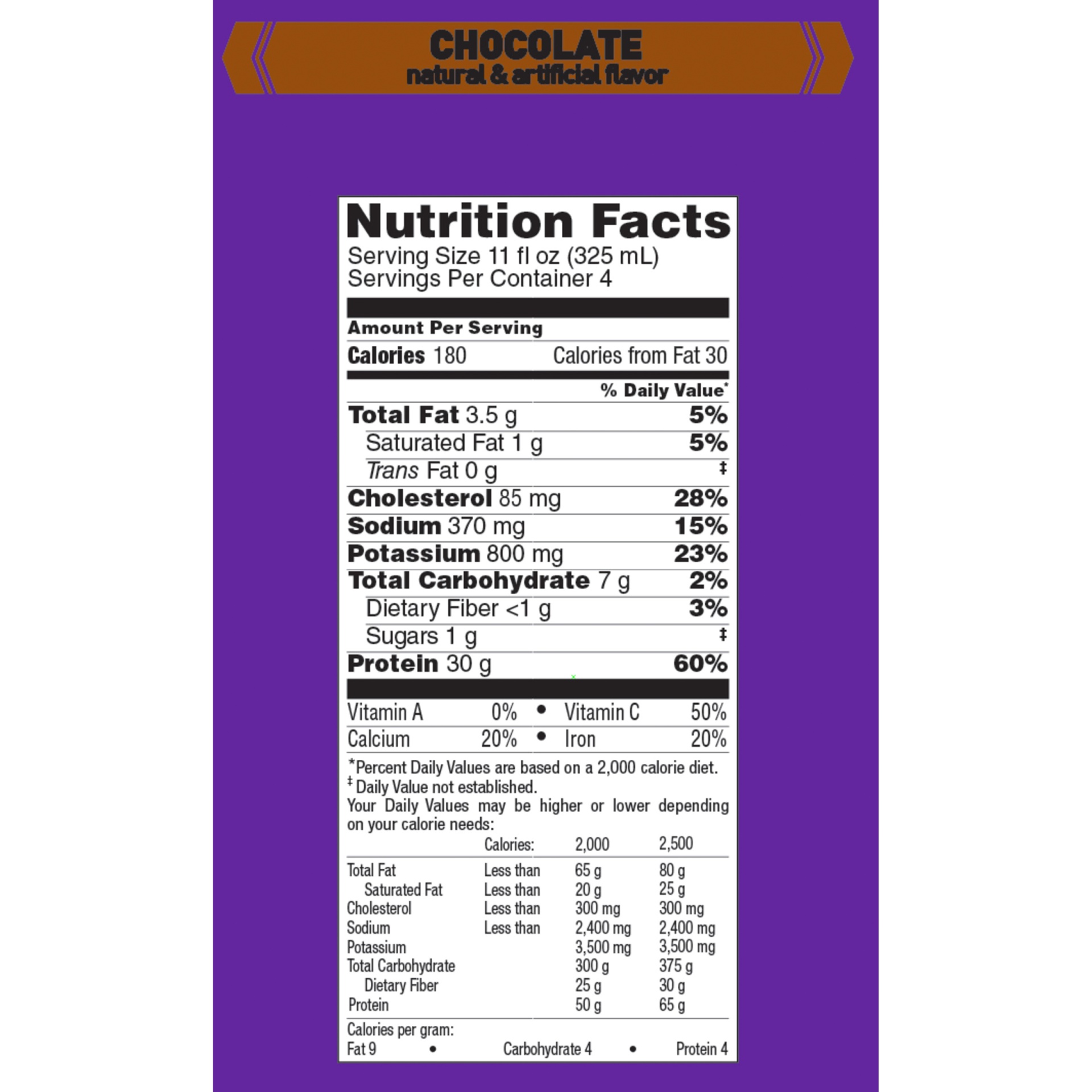 slide 4 of 4, EAS 100% Whey Chocolate Protein Shake, 4 ct; 11 oz