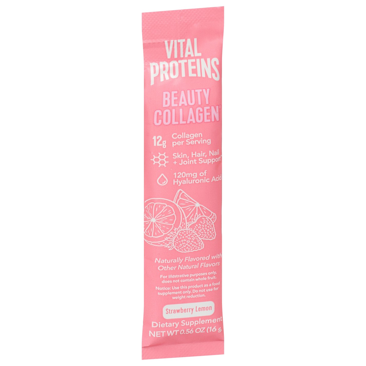 slide 4 of 12, Vital Proteins Strawberry Lemon Beauty Collagen 0.56 oz, 0.56 oz