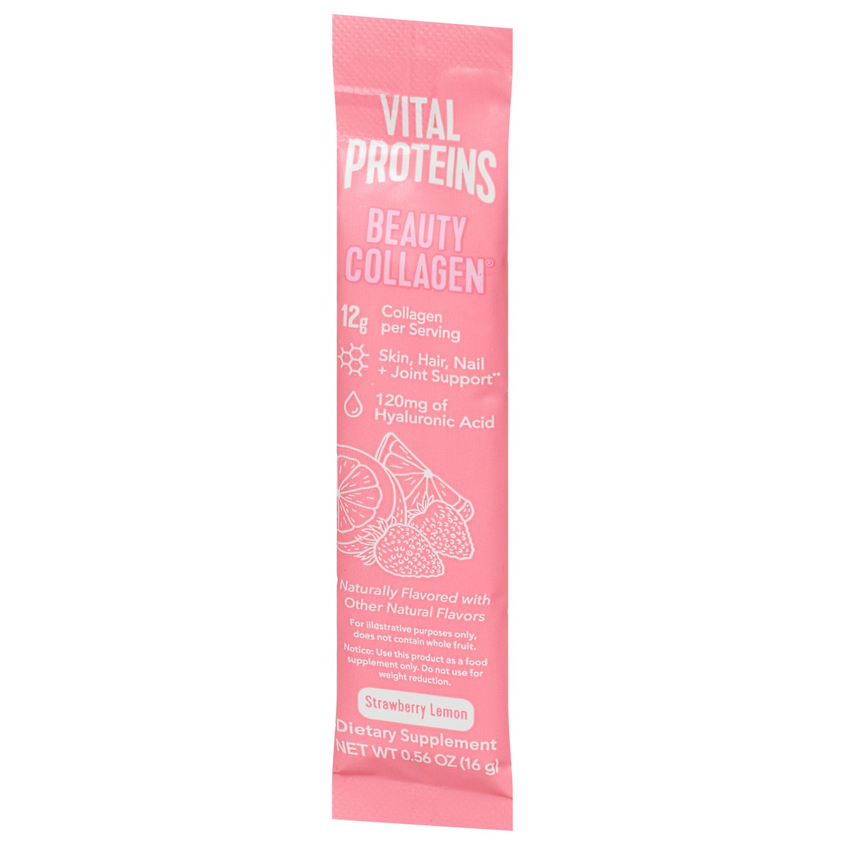 slide 6 of 12, Vital Proteins Strawberry Lemon Beauty Collagen 0.56 oz, 0.56 oz