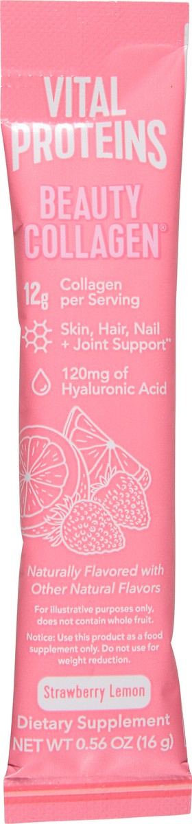 slide 8 of 12, Vital Proteins Strawberry Lemon Beauty Collagen 0.56 oz, 0.56 oz