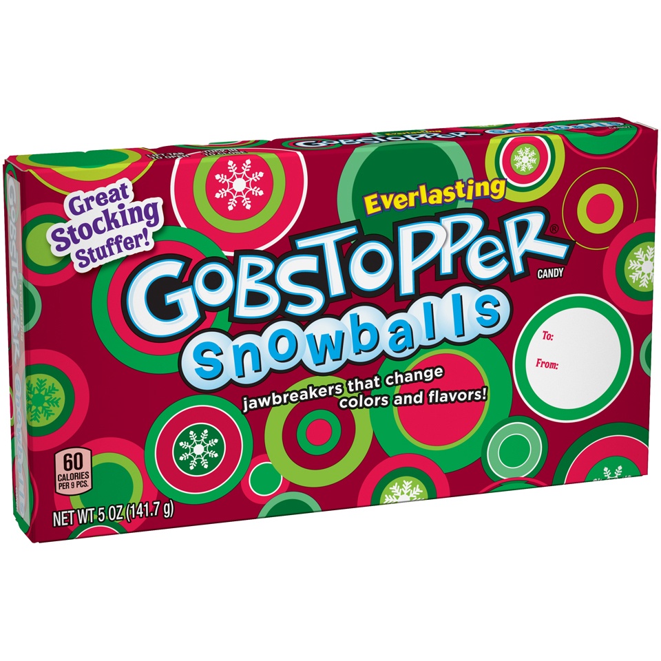 slide 6 of 8, Gobstopper Christmas Snowball Theater Box, 5 oz