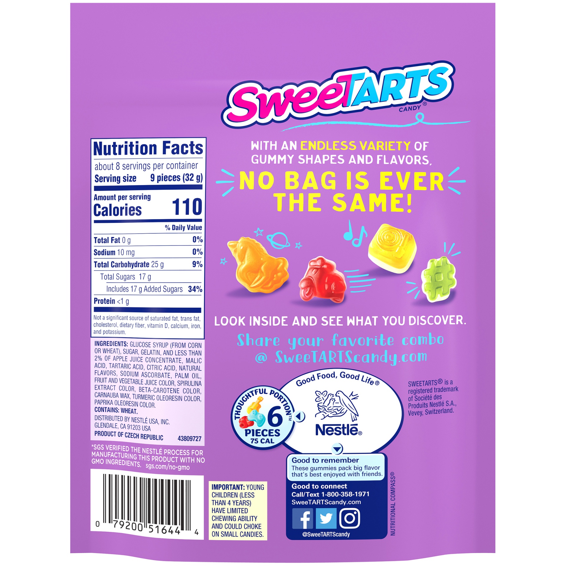 slide 6 of 6, SweeTARTS Candy, Gummies, 10 oz