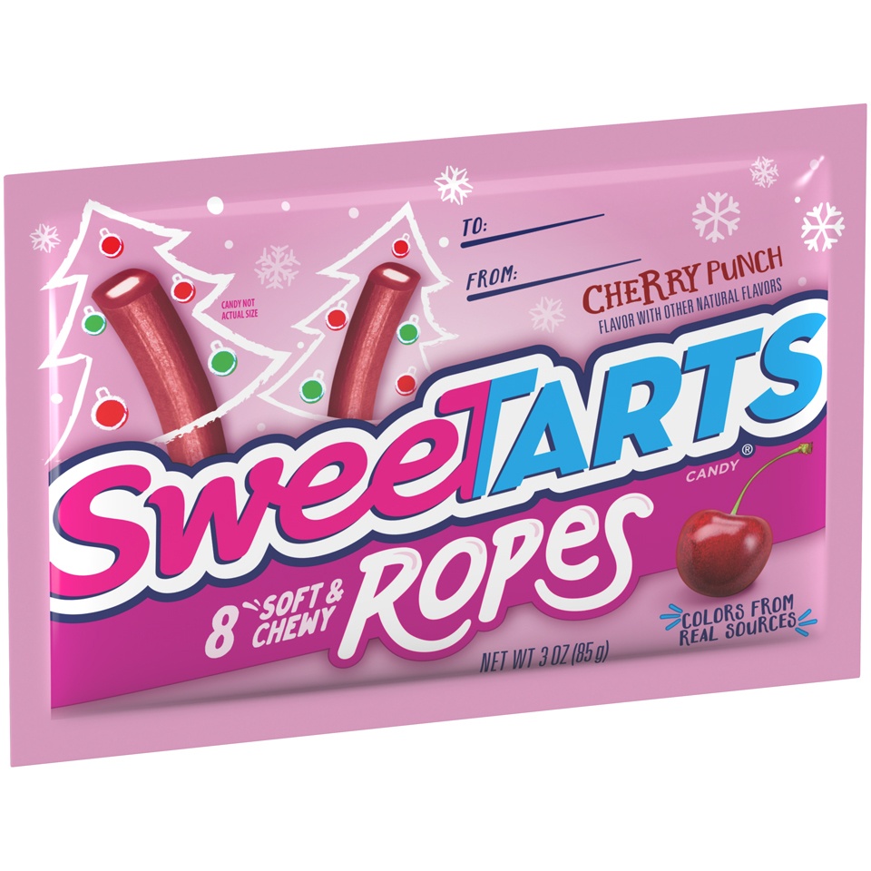 slide 2 of 8, SweeTARTS Soft Chewy Ropes Cherry Punch, 3 oz