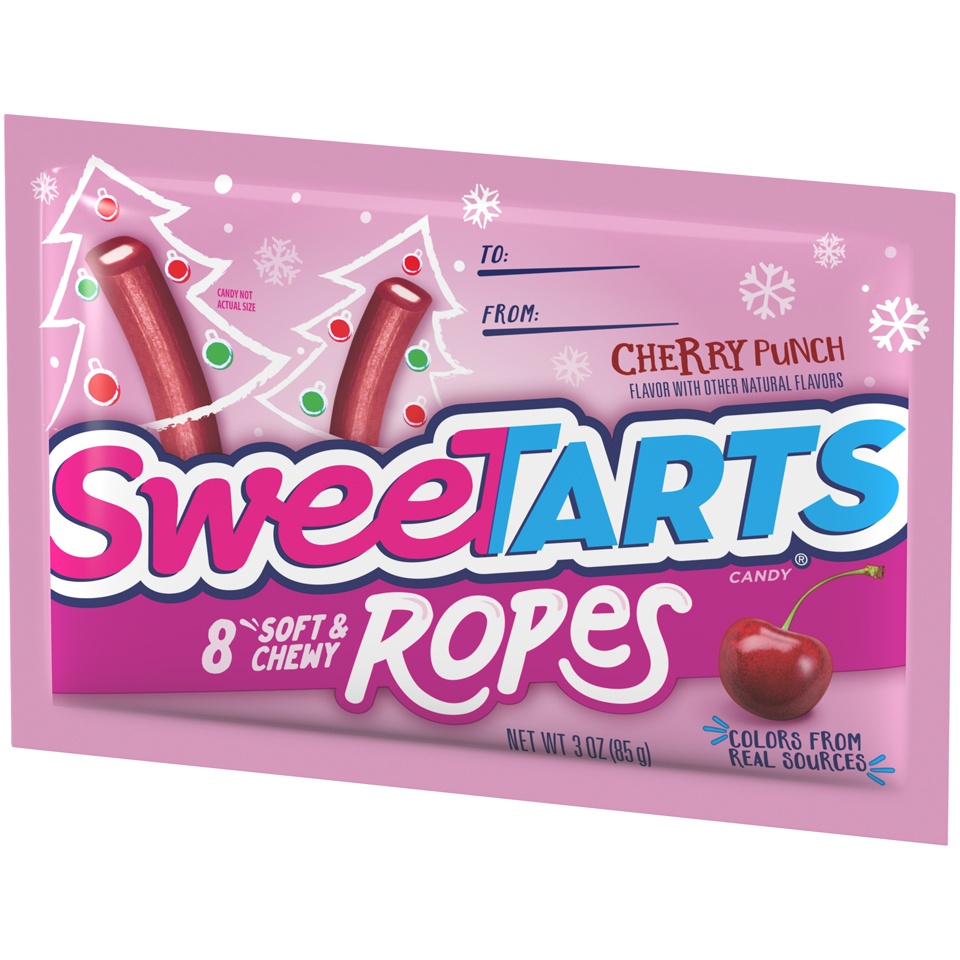 slide 3 of 8, SweeTARTS Soft Chewy Ropes Cherry Punch, 3 oz