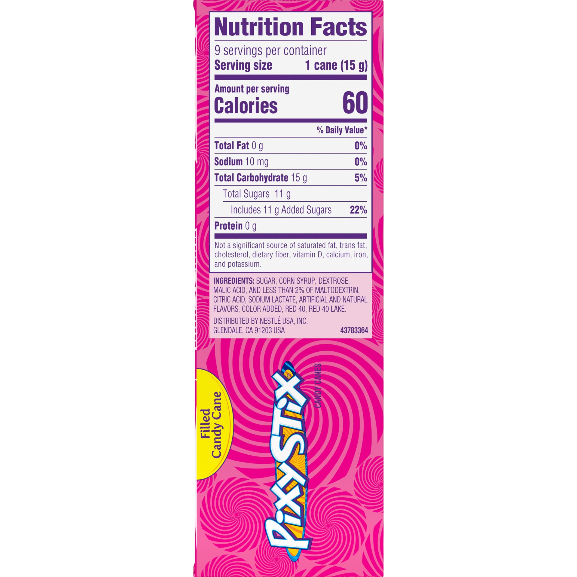 slide 5 of 8, PIXY STIX Filled Candy Canes, 4.68 oz