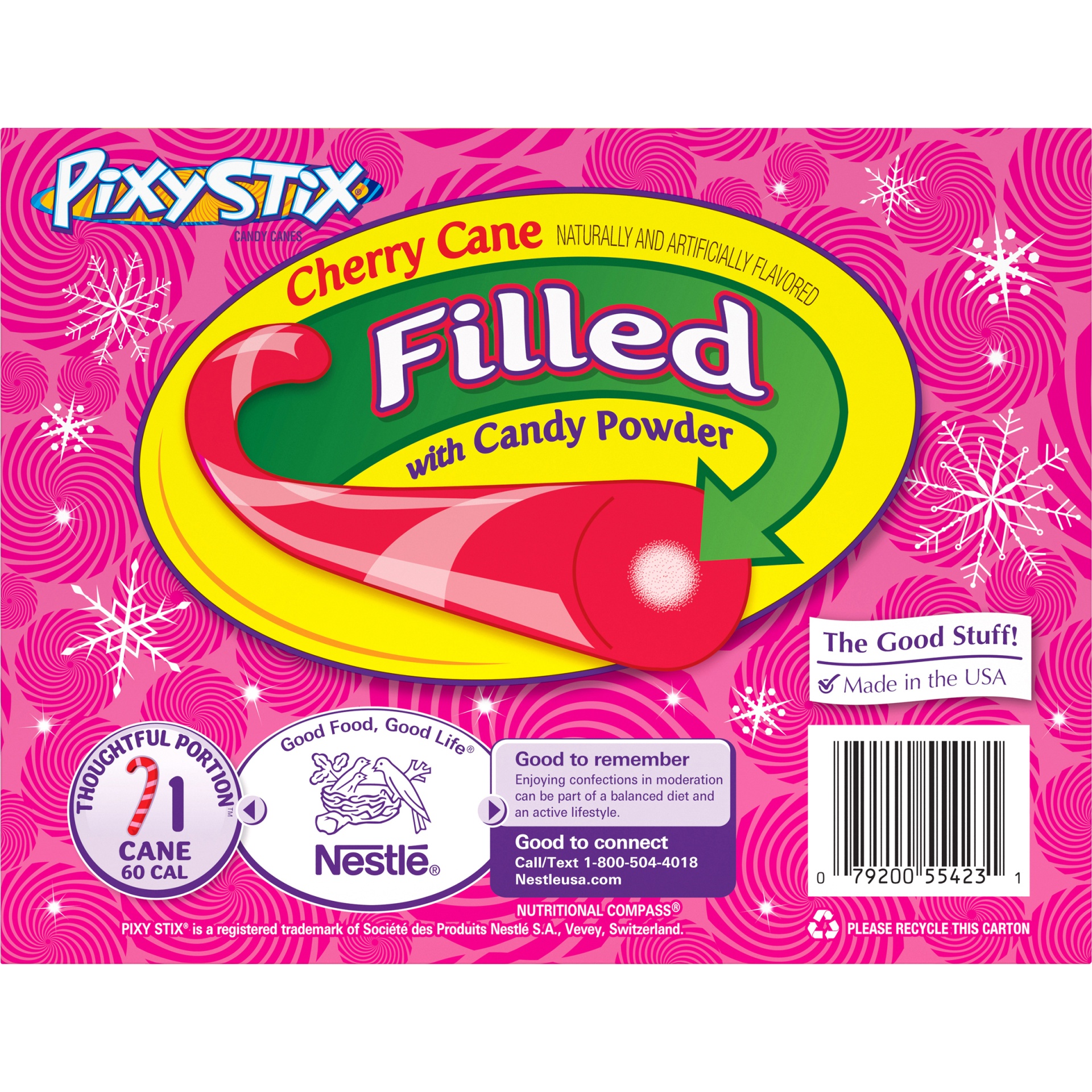 slide 6 of 8, PIXY STIX Filled Candy Canes, 4.68 oz