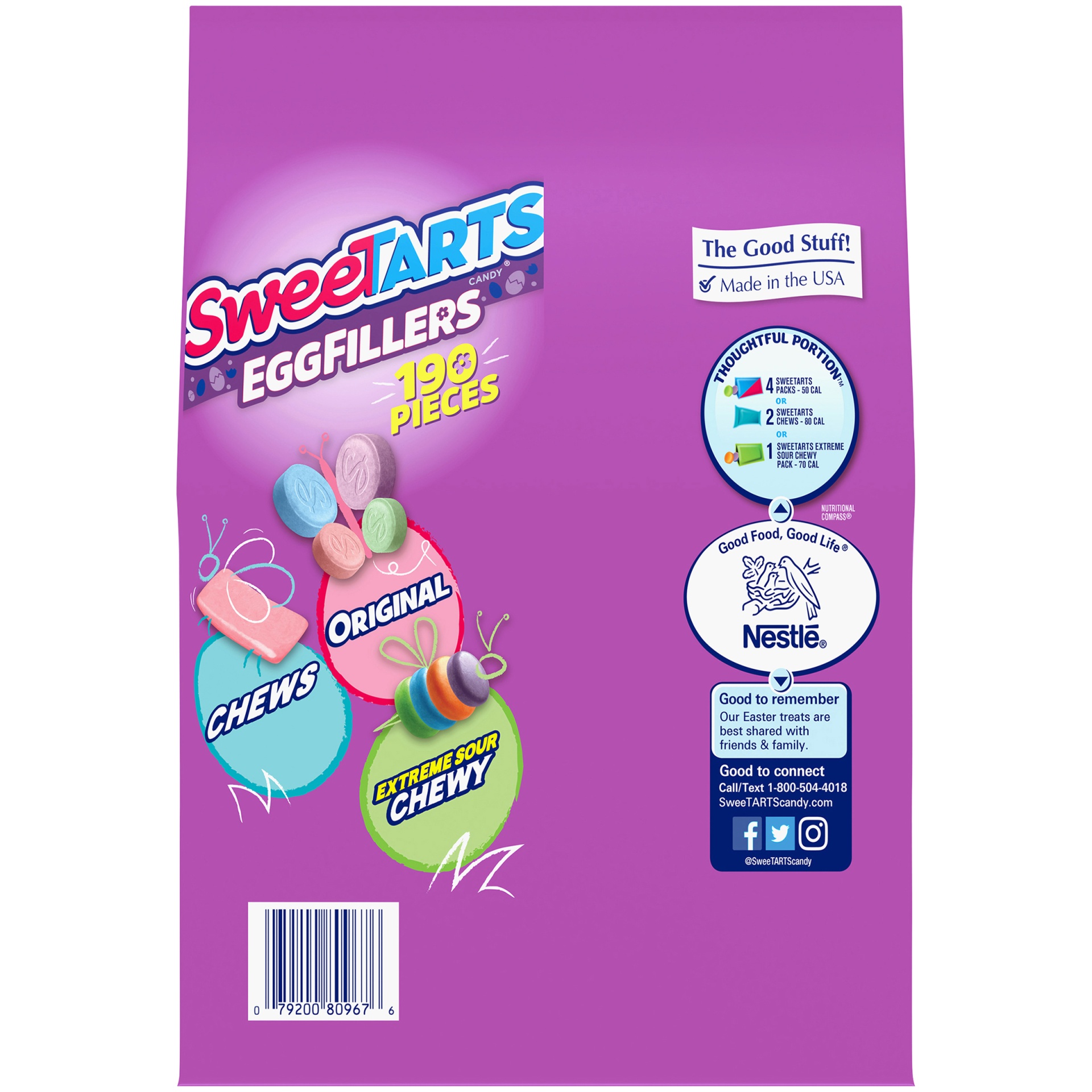 slide 6 of 8, SweeTARTS Easter Egg Fillers, 190 ct; 52 oz