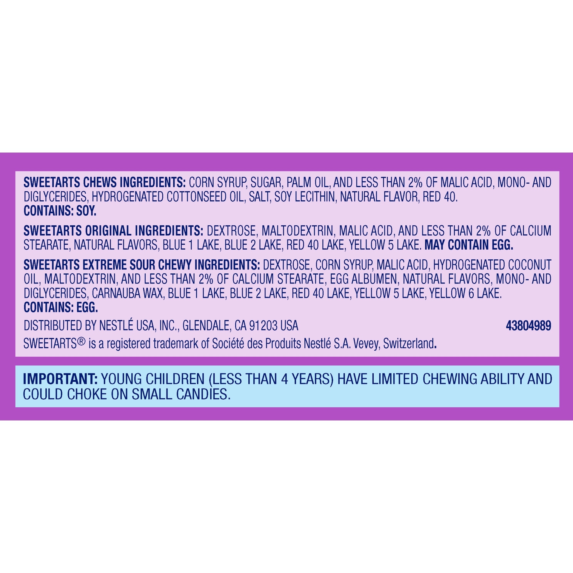 slide 8 of 8, SweeTARTS Easter Egg Fillers, 190 ct; 52 oz