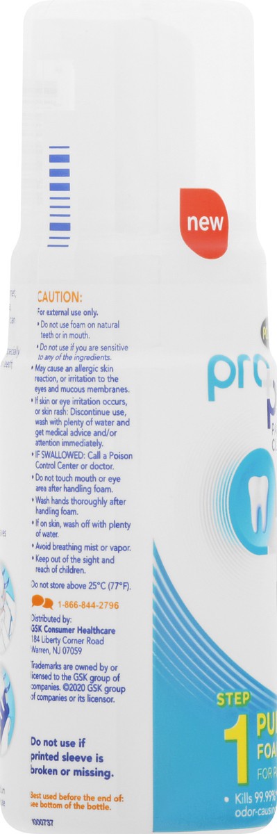 slide 11 of 11, Polident Pro Partial Foam Step 1 Purify Denture Cleanser 4.2 oz, 125 ml