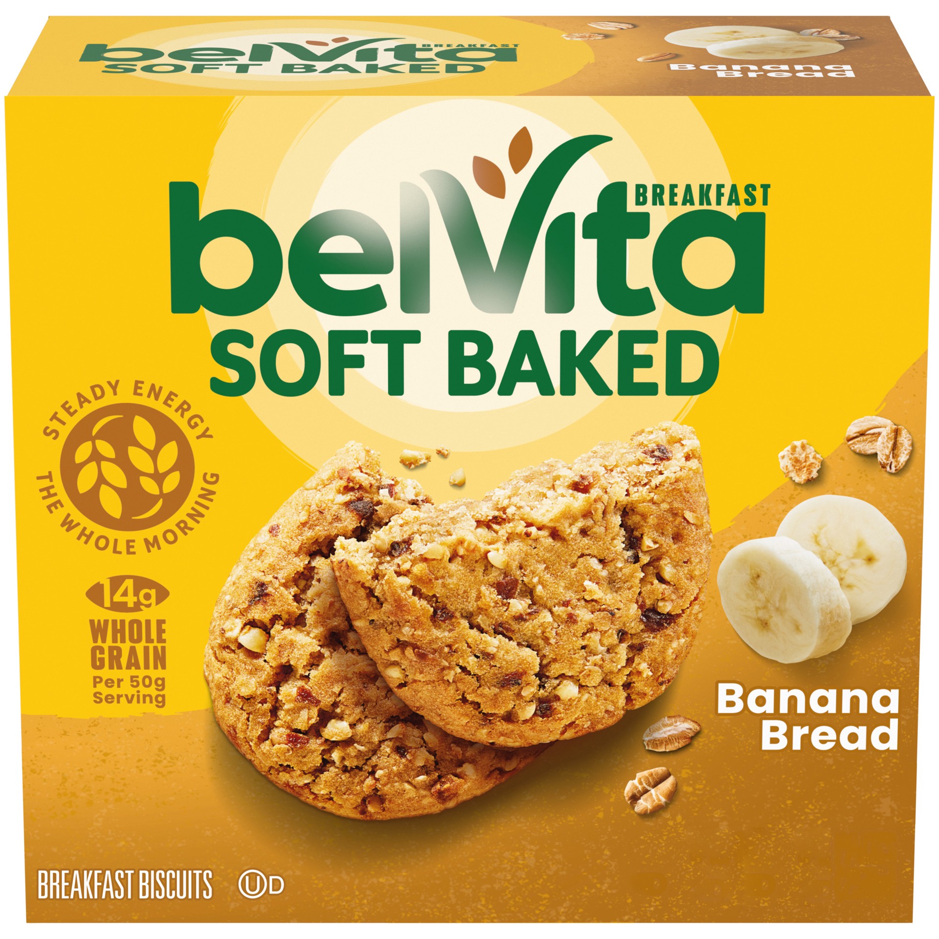 slide 1 of 8, belVita Soft Baked Banana Bread Breakfast Biscuits - 8.8oz/5ct,