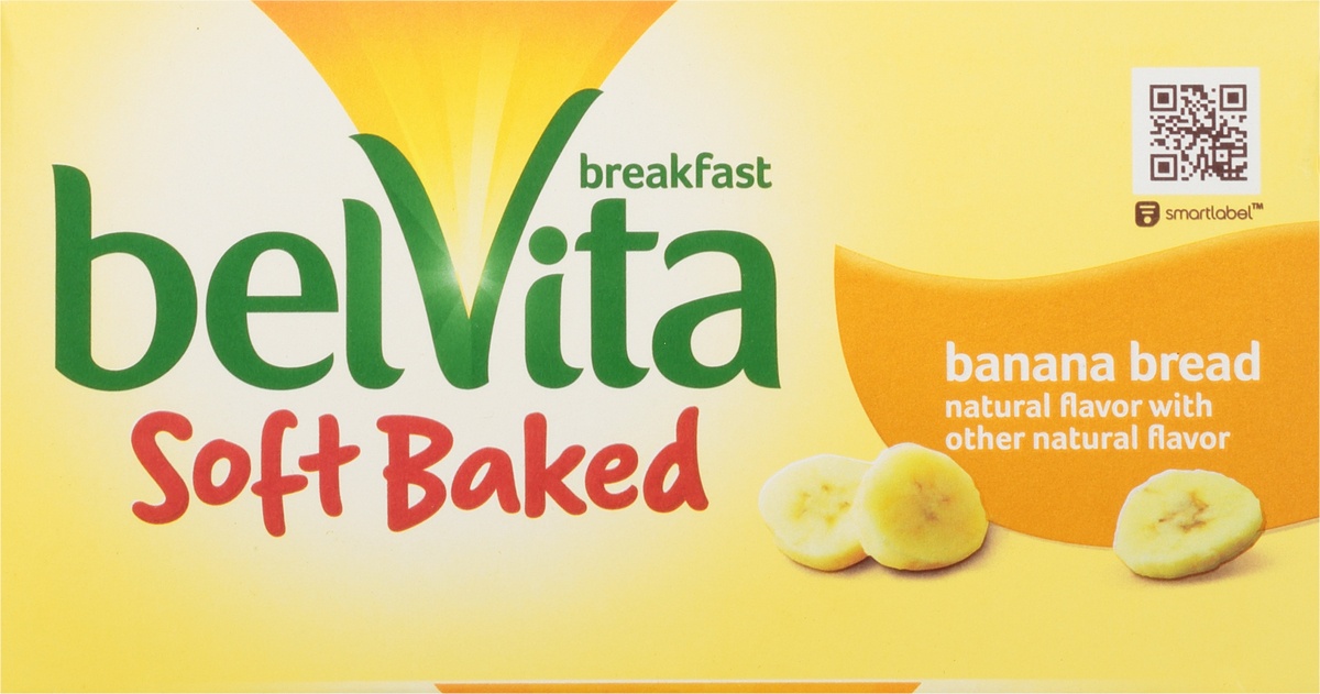 belVita Soft Baked Breakfast Biscuits - Banana Bread - Shop Cookies at H-E-B