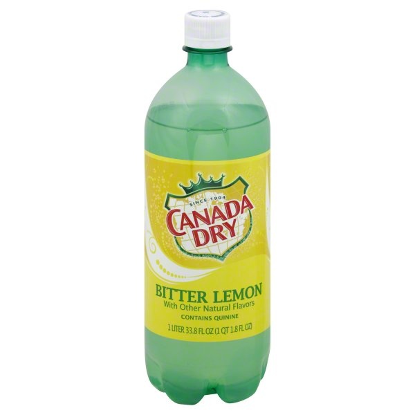 slide 1 of 1, Canada Dry Bitter Lemon Soda, 