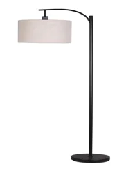 ROOM & RETREAT Home Farmhouse Downbridge Floor Lamp, Black Finish
