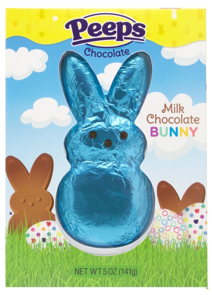 slide 1 of 1, Peeps Chocolate Milk Chocolate Foil Bunny, 5 oz