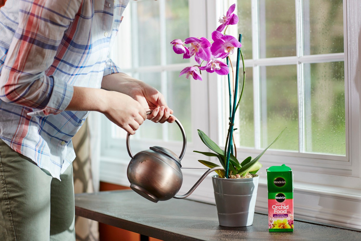 slide 3 of 6, Miracle-Gro Orchid Food 8-oz 30-10-10 Water-soluble Granules Indoor Plant Food, 1 ct