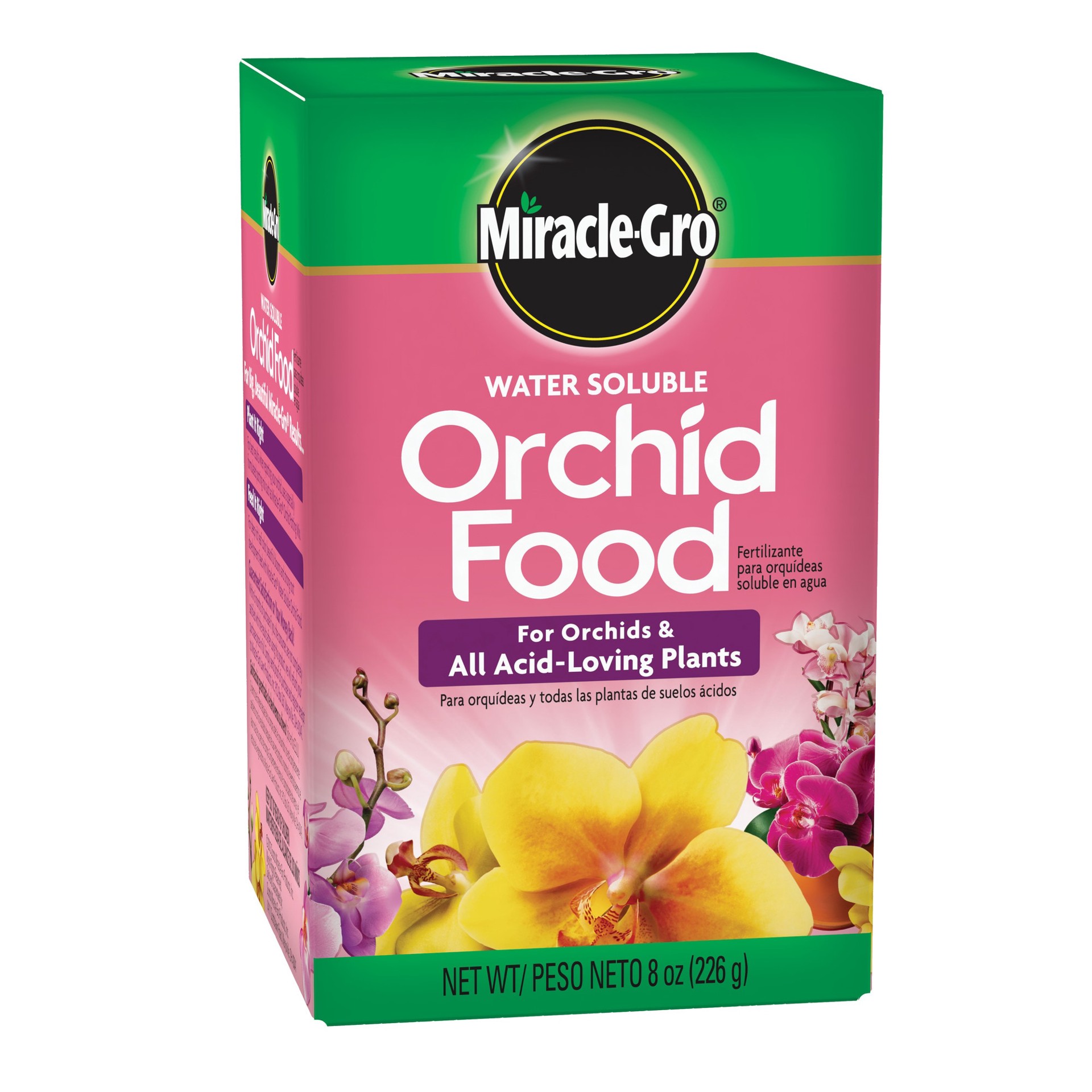 slide 1 of 6, Miracle-Gro Orchid Food 8-oz 30-10-10 Water-soluble Granules Indoor Plant Food, 1 ct
