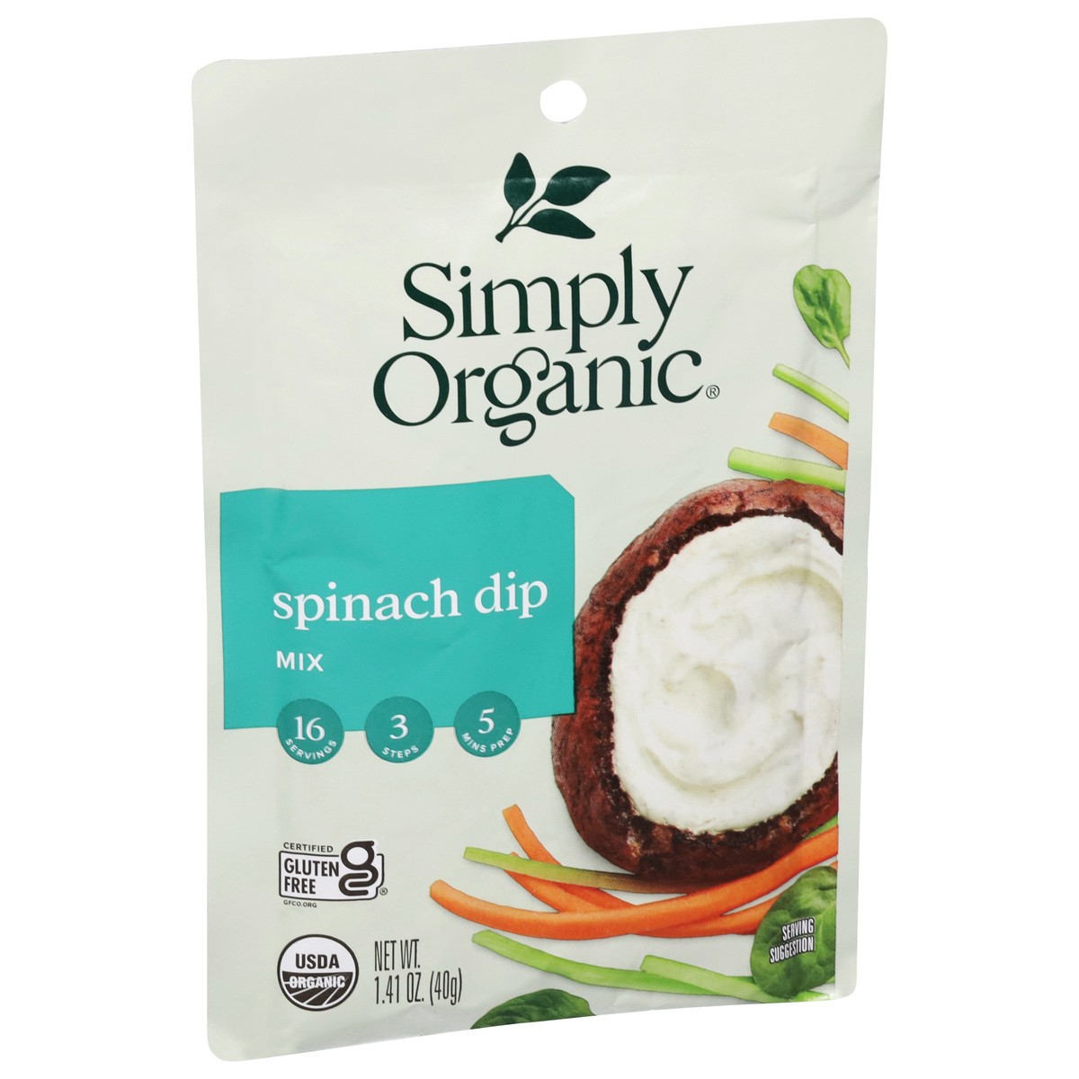 slide 5 of 9, Simply Organics Spinach Dip Mix, 12 oz