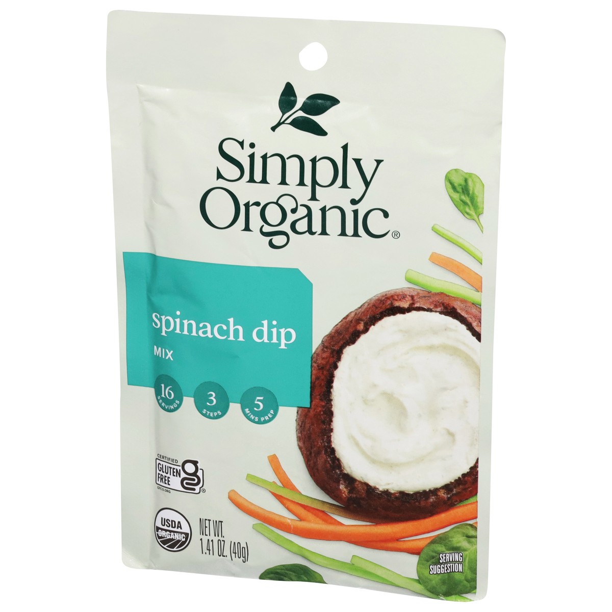 slide 7 of 9, Simply Organics Spinach Dip Mix, 12 oz