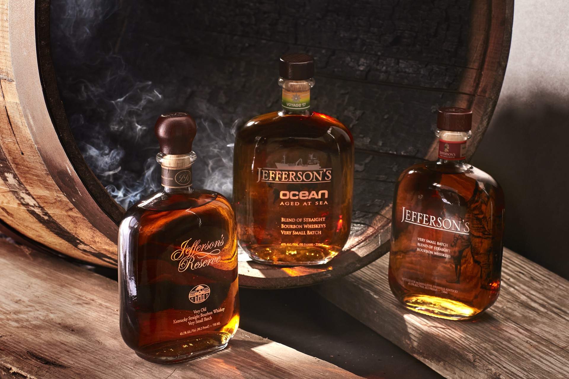 slide 6 of 7, Jefferson's Ocean Aged at Sea Voyage 24 Bourbon Whiskeys 750 ml, 750 ml