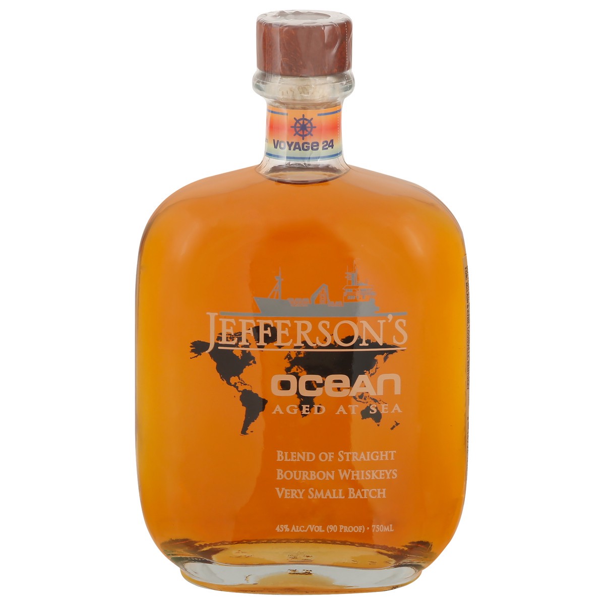 slide 1 of 7, Jefferson's Ocean Aged at Sea Voyage 24 Bourbon Whiskeys 750 ml, 750 ml