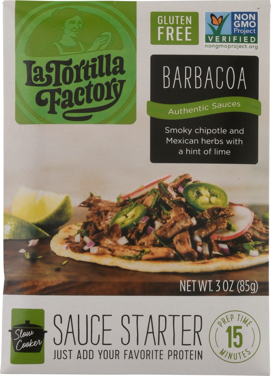 slide 5 of 14, La Tortilla Barbacoa Starter Sauce, 3 oz