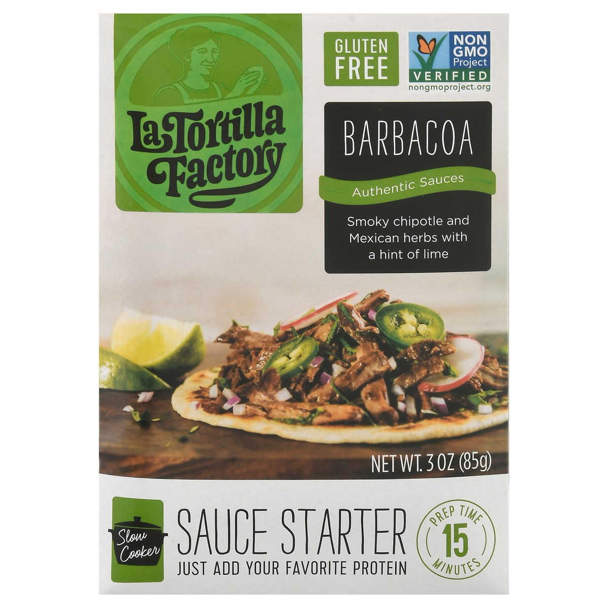 slide 3 of 14, La Tortilla Barbacoa Starter Sauce, 3 oz