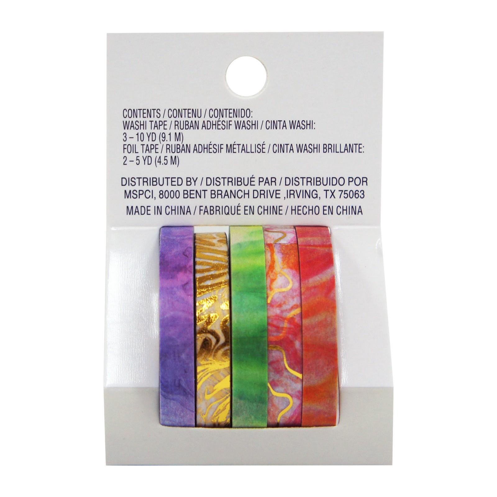 slide 2 of 3, Marbling Narrow Crafting Washi Tape Set By Recollections, 5 ct