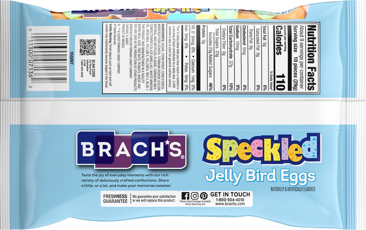 slide 9 of 13, Brach's Speckled Jelly Bird Eggs, 1 ct