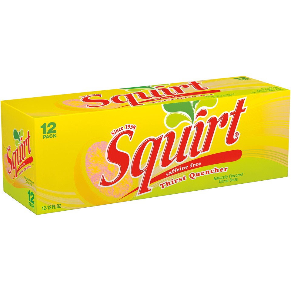 slide 2 of 3, Squirt Citrus Soda, 12 fl oz cans, 12 pack, 12 ct