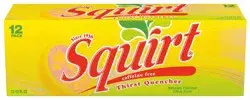 Squirt Citrus Soda, 12 fl oz cans, 12 pack