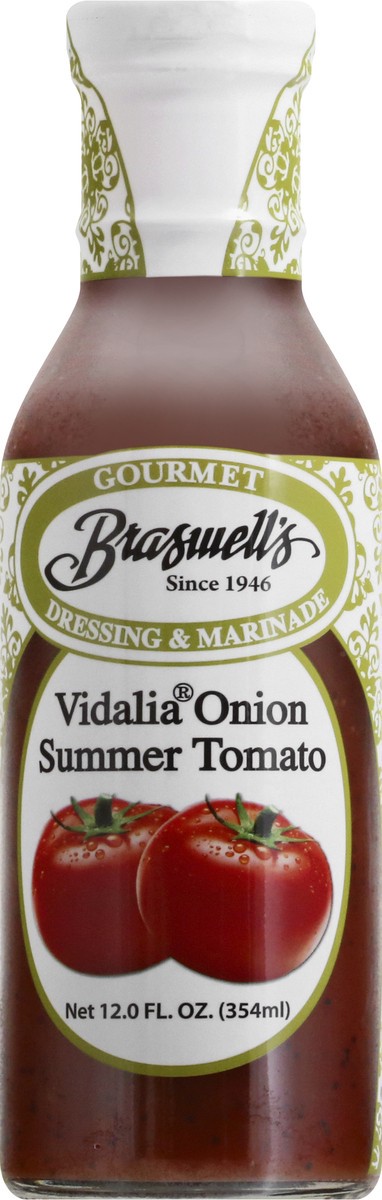 slide 9 of 10, Braswell's Vidalia Onion Tomato All Natural Dressing, 12 oz