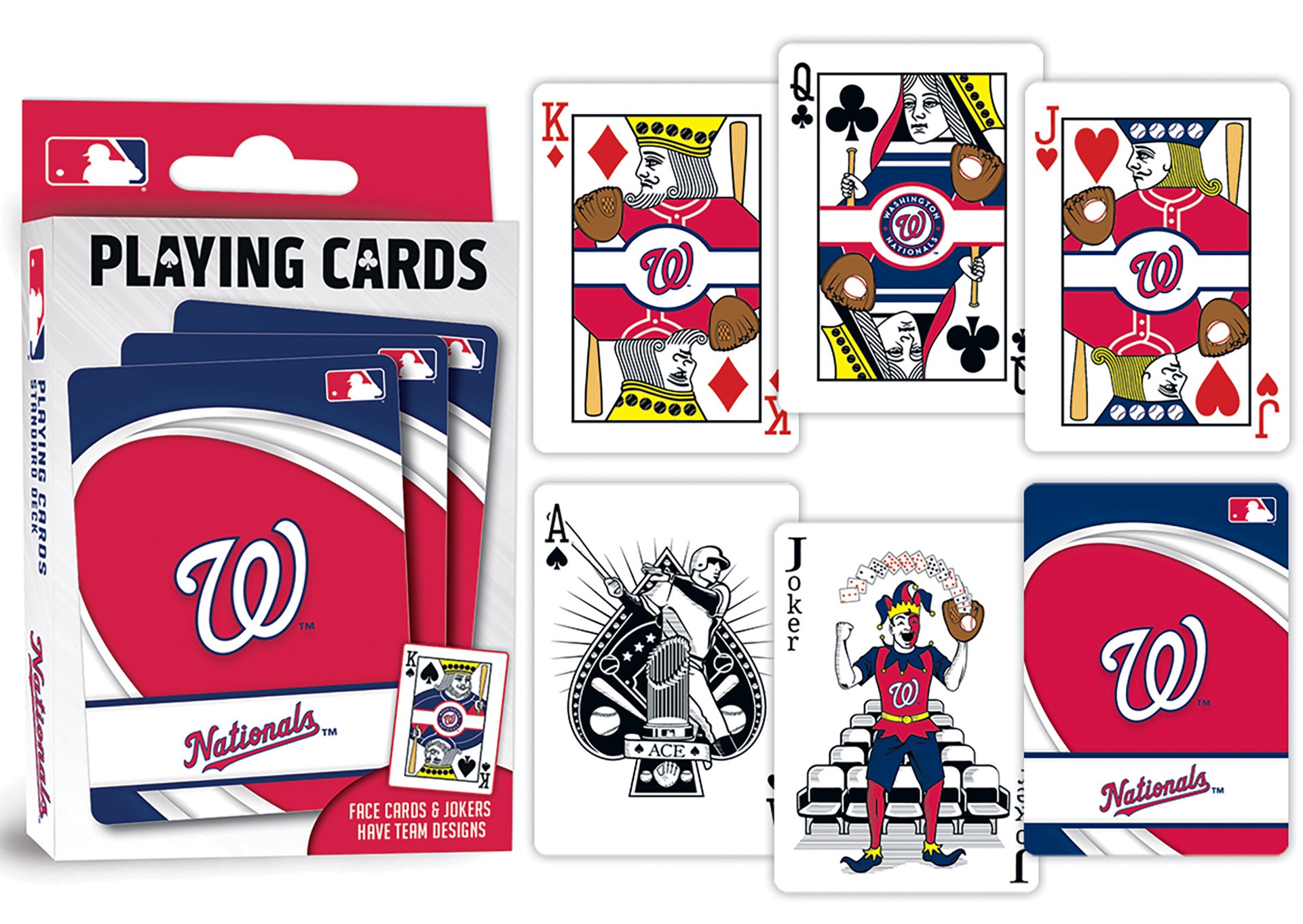 slide 3 of 4, MLB Washington Nationals Playing Cards, 1 ct