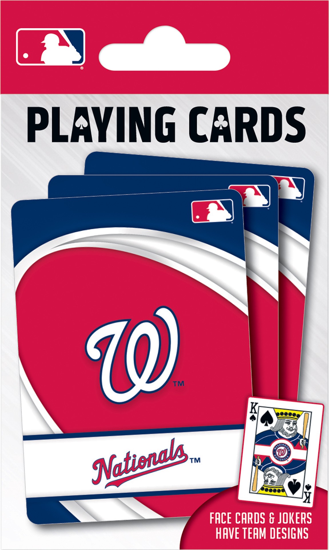 slide 1 of 4, MLB Washington Nationals Playing Cards, 1 ct